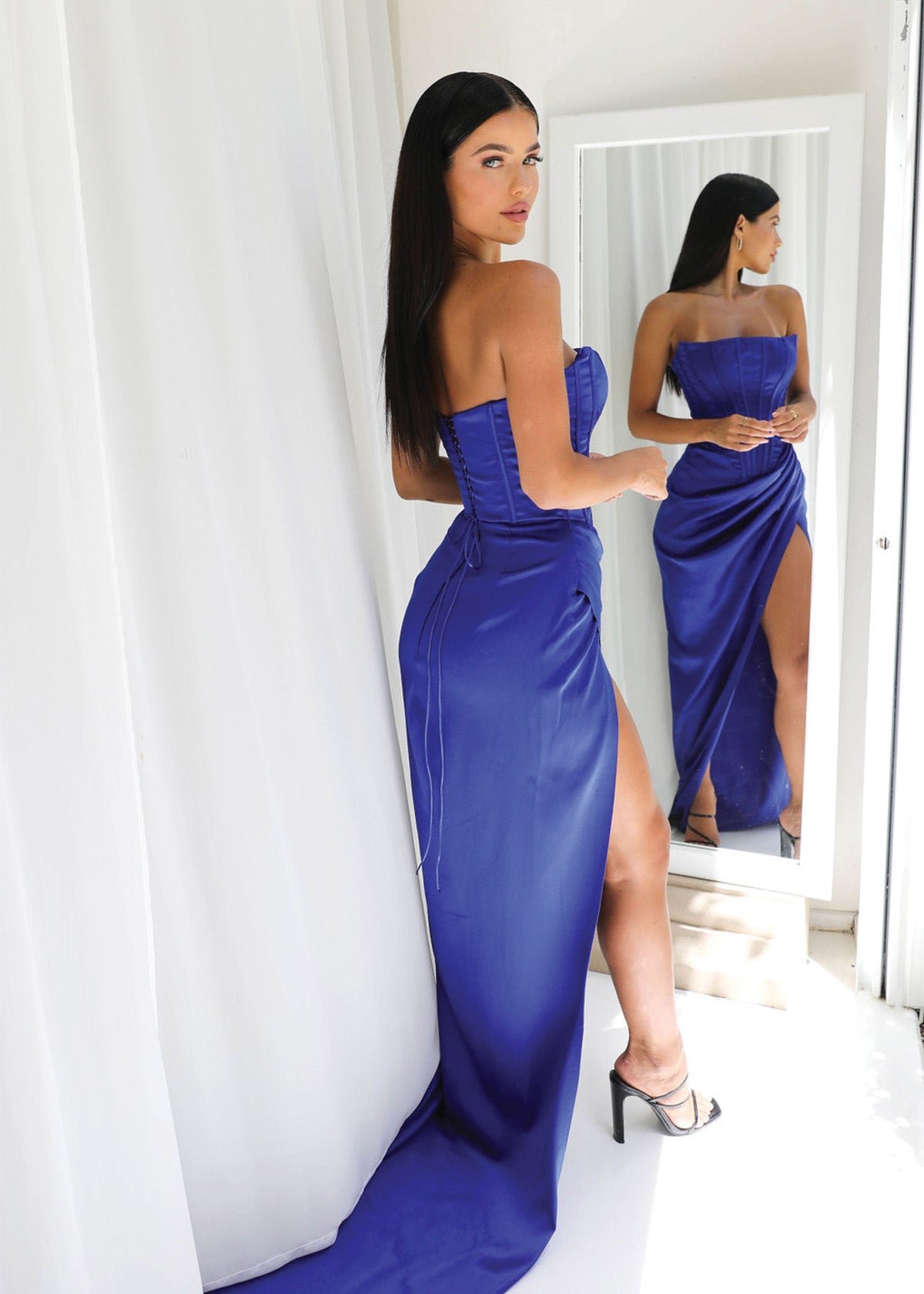 Celine Gown in Cobalt Blue photo 2