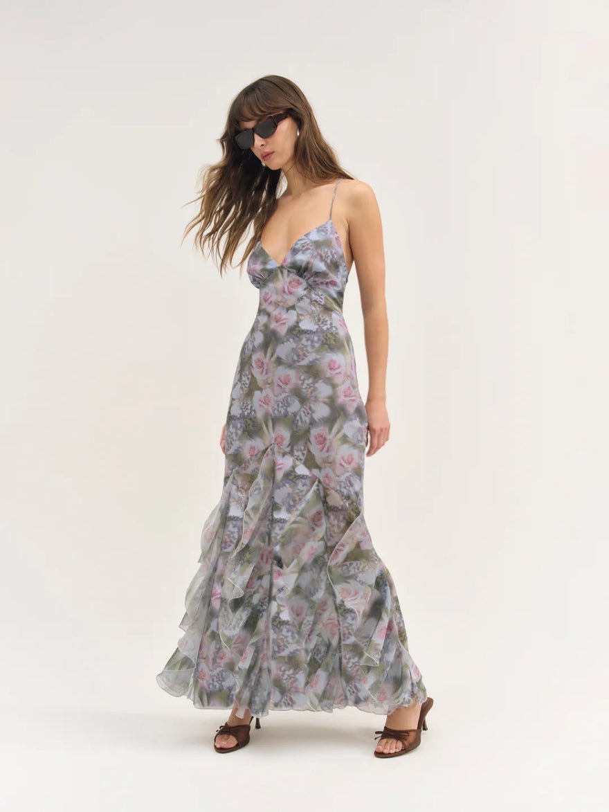 For Love and Lemons Elea Maxi Dress - Purple photo 4