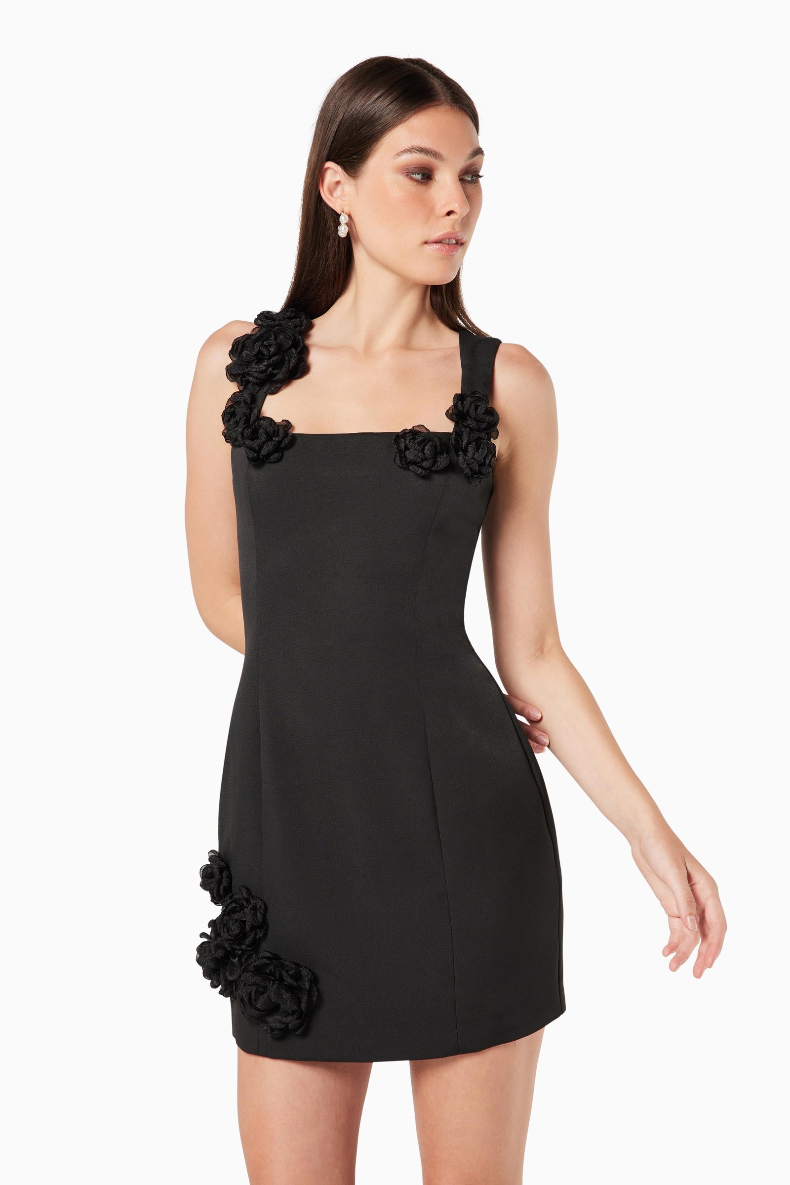 ELLIATT TROMPE DRESS - BLACK photo 2