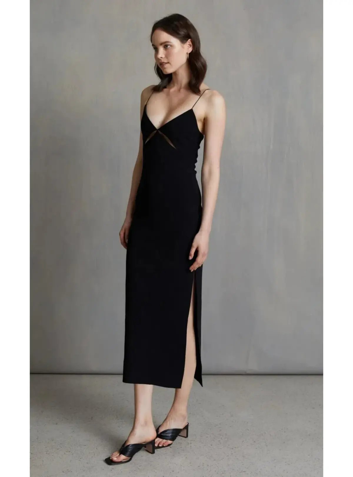 Bec & Bridge Be Mine Midi Dress Black Size AU 8 photo 2