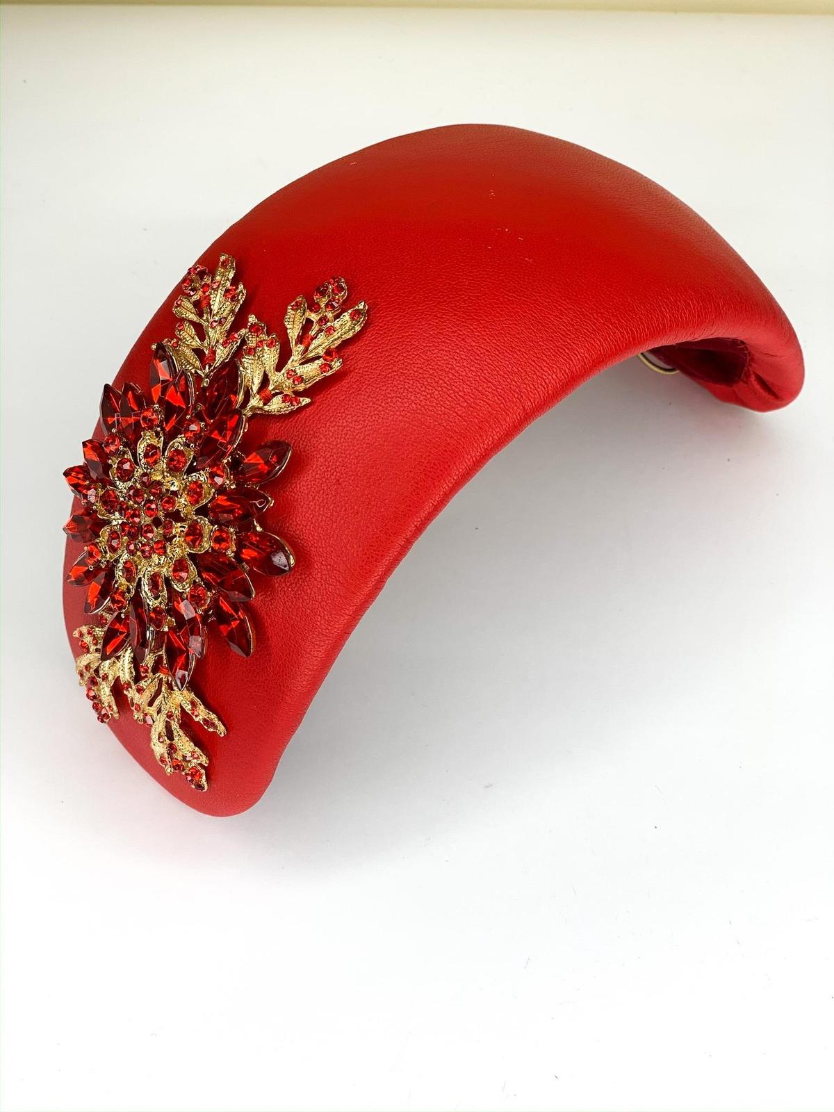 Halo & Rose Duchess bandeau headband red photo 2