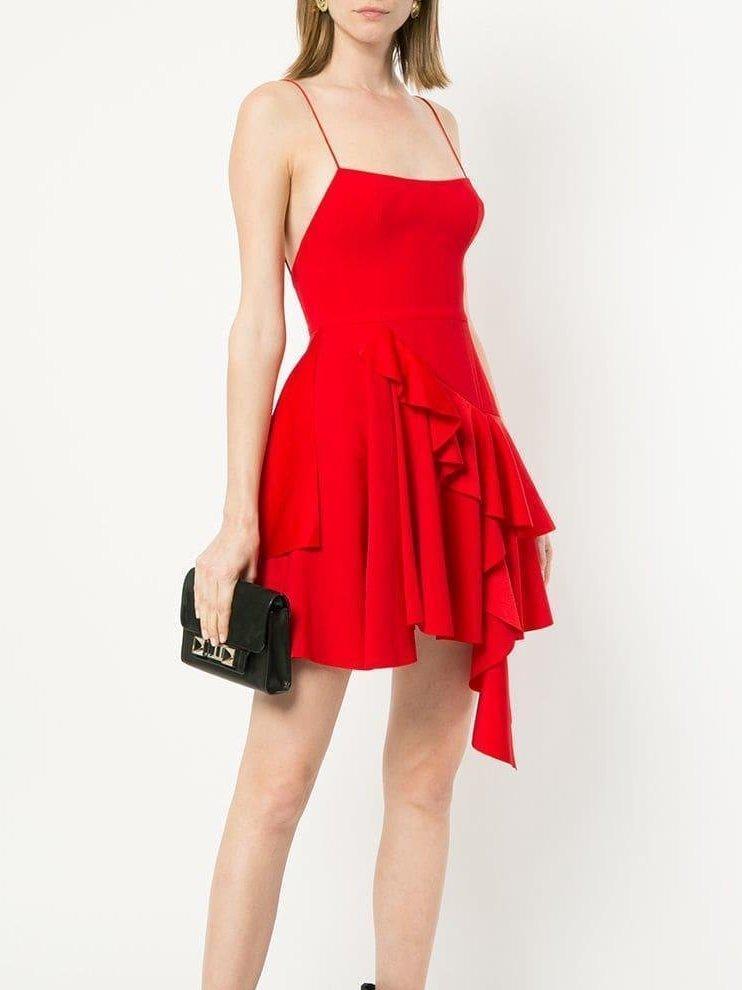 Alex Perry Corin Mini Dress Red Size 10 photo 2