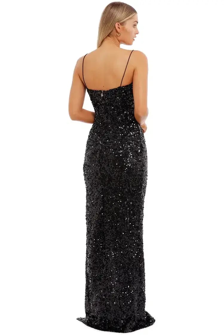 Nookie Confetti Gown Black Size 12 photo 3