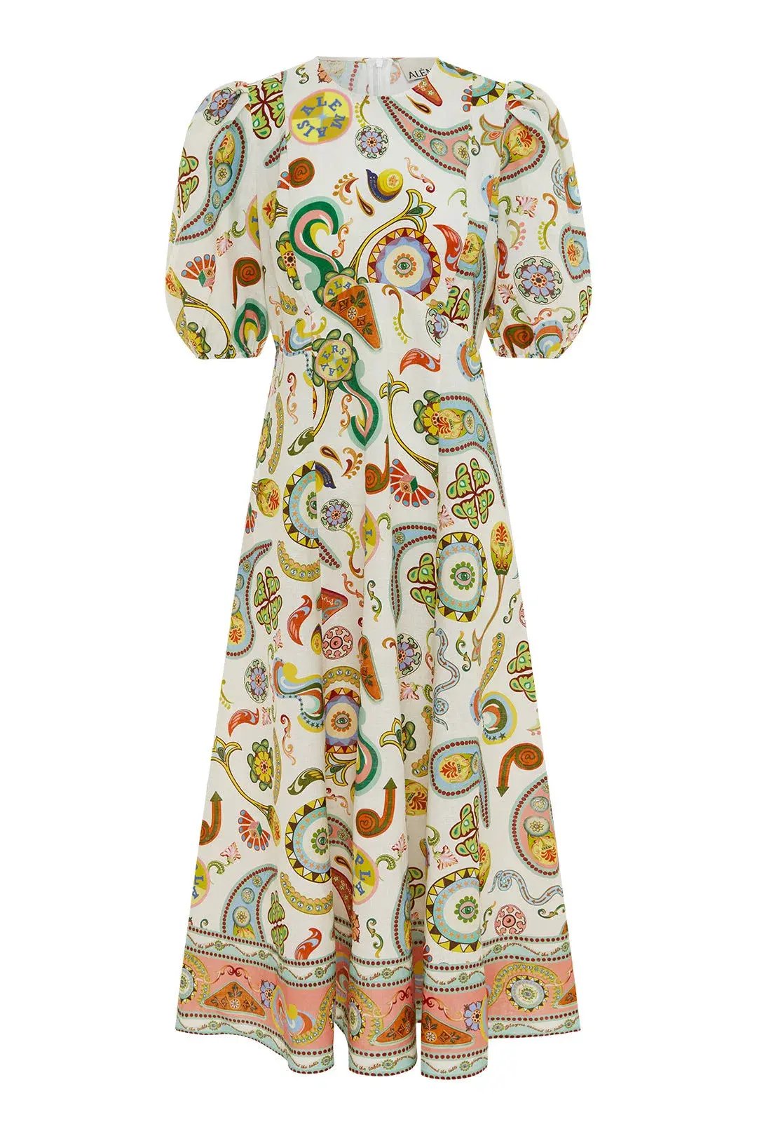 Alemais Arcade Midi Dress Print Size AU 8 photo 3