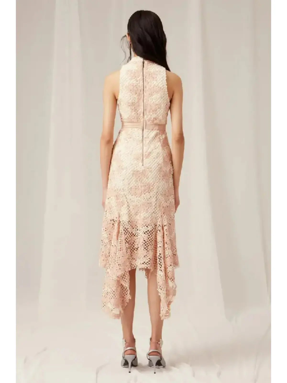 Keepsake No Air Lace Dress Pink Size AU 6 photo 3