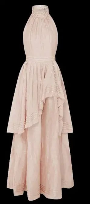 Aje Sienna Maxi Dress Blush Size 6 photo 6