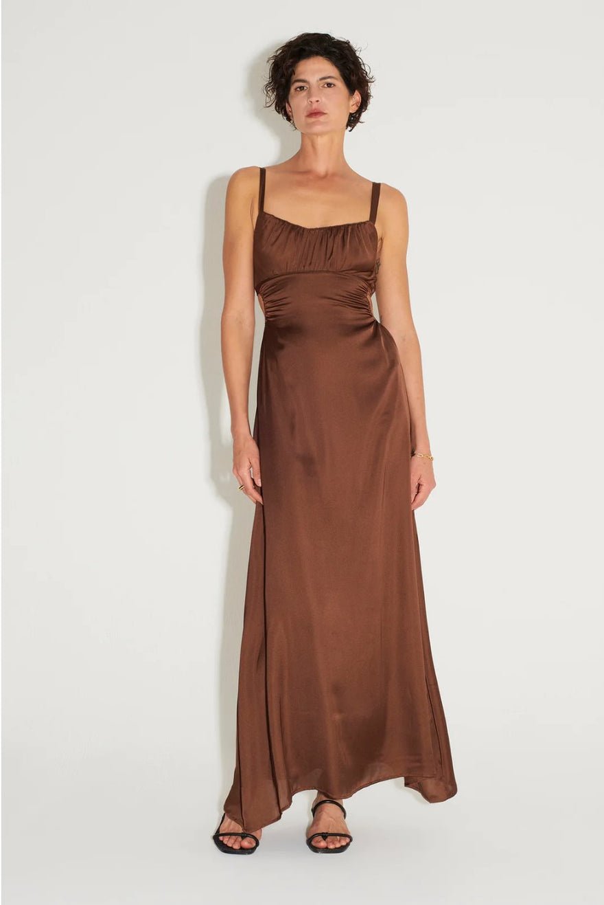 Hansen & Gretel Carlos Maxi Dress Chocolate photo 3
