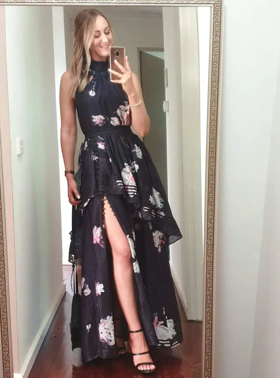 Aje Sienna Maxi Dress Floral Size 10 photo 3
