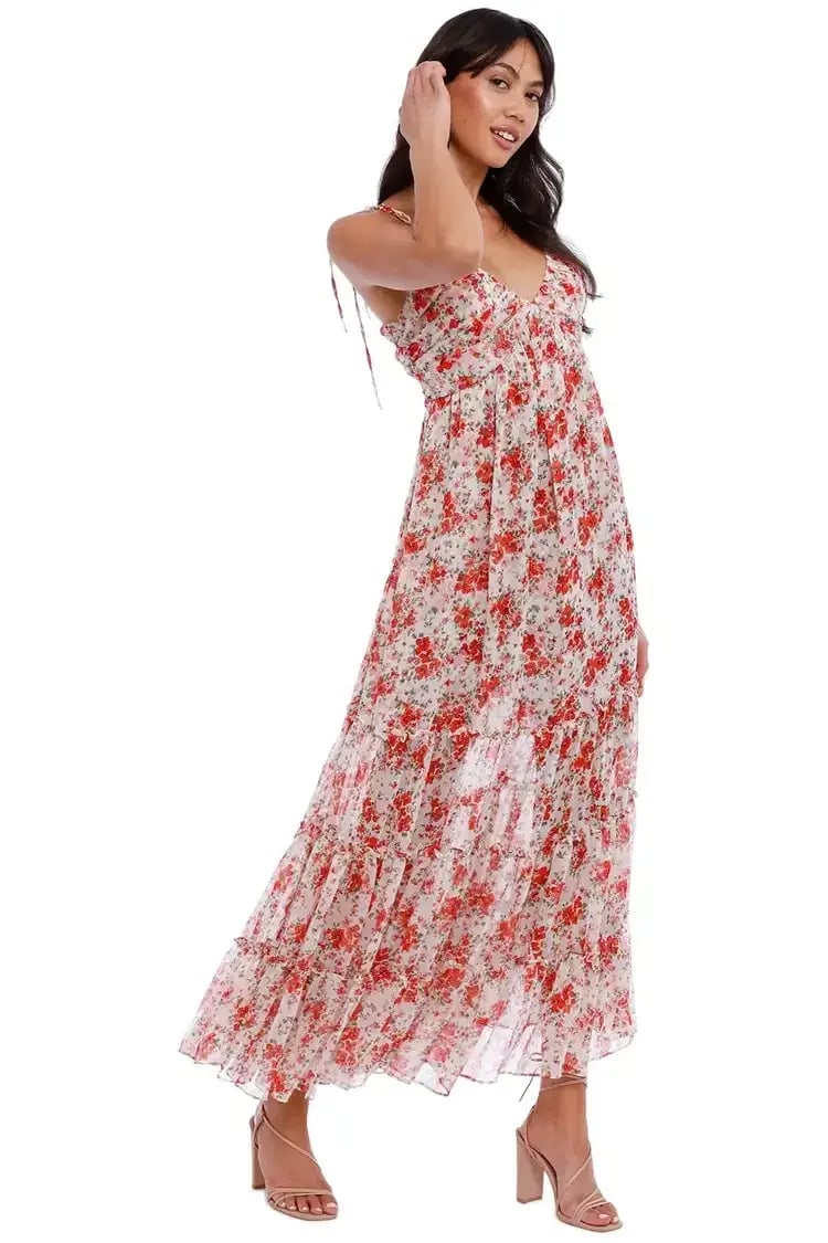 Misa LA Fallon Maxi Dress Floral Size 12 photo 3