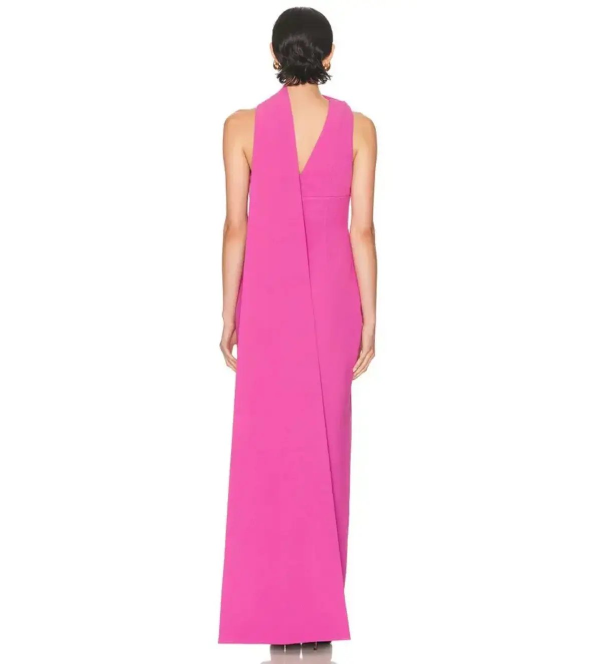 Rachel Gilbert Clara Midi Dress in Hot Pink Size 2 / AU 10 photo 3