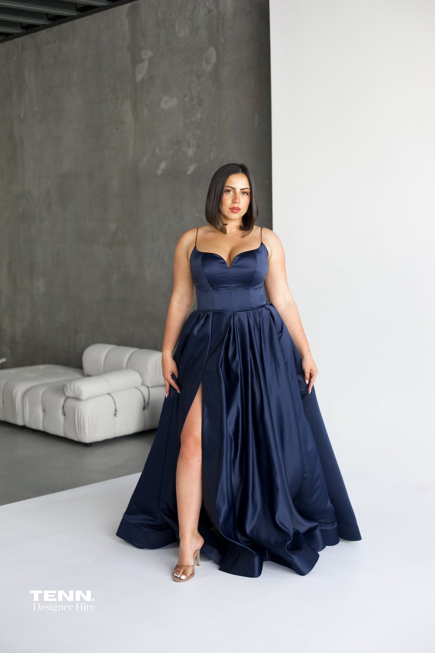 Lia Stublla Isla Gown - Navy photo 3