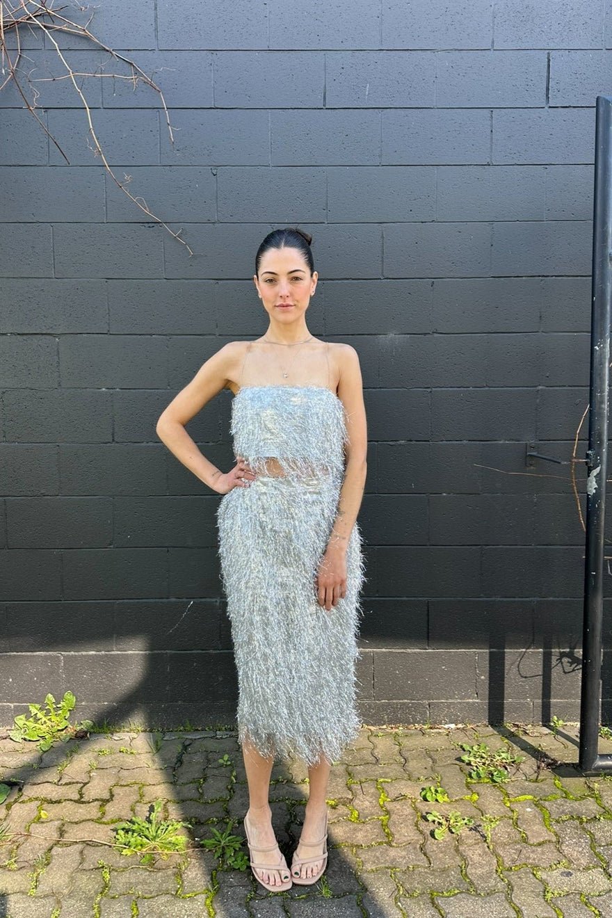 Scanlan Theodore Sale Scanlan Theodore Tinsel Bustier And Midi Skirt, Extra Small photo 2
