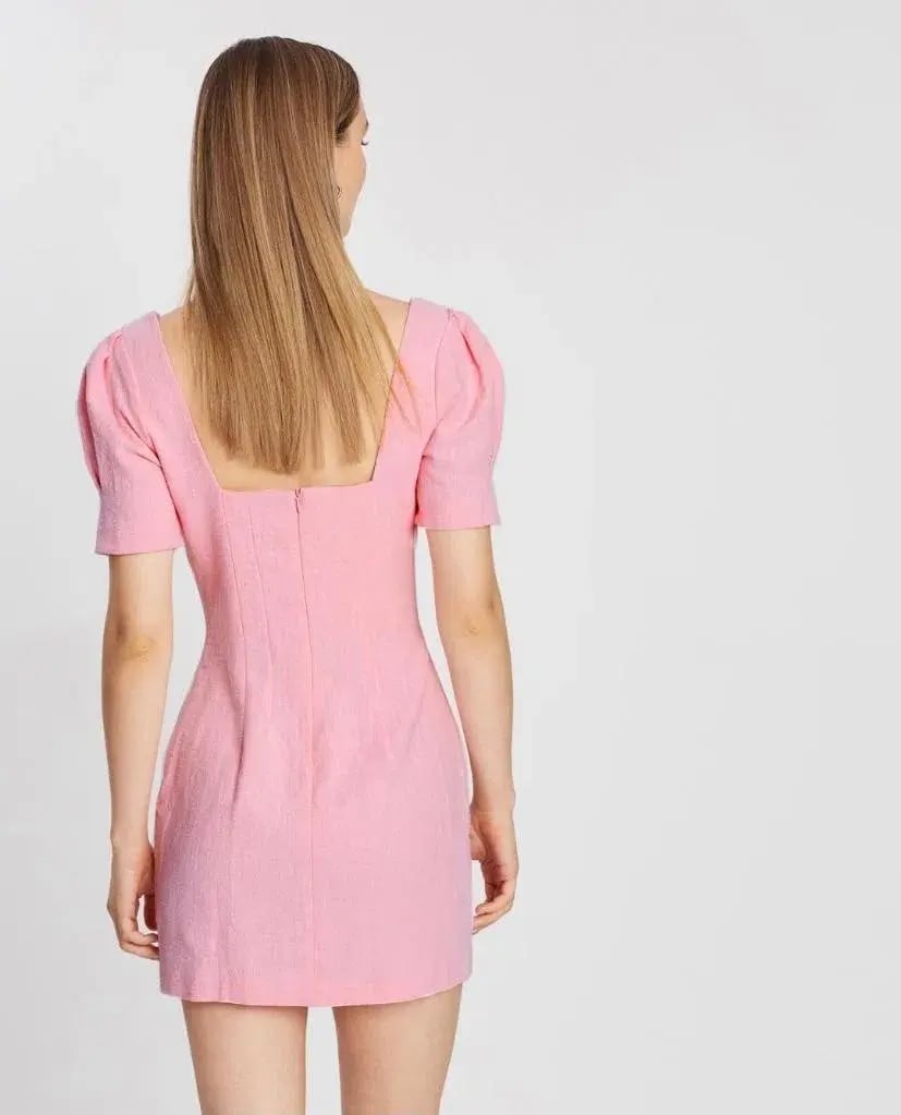 Bec & Bridge Sweet Pea Mini Dress Pink Size 10 photo 3