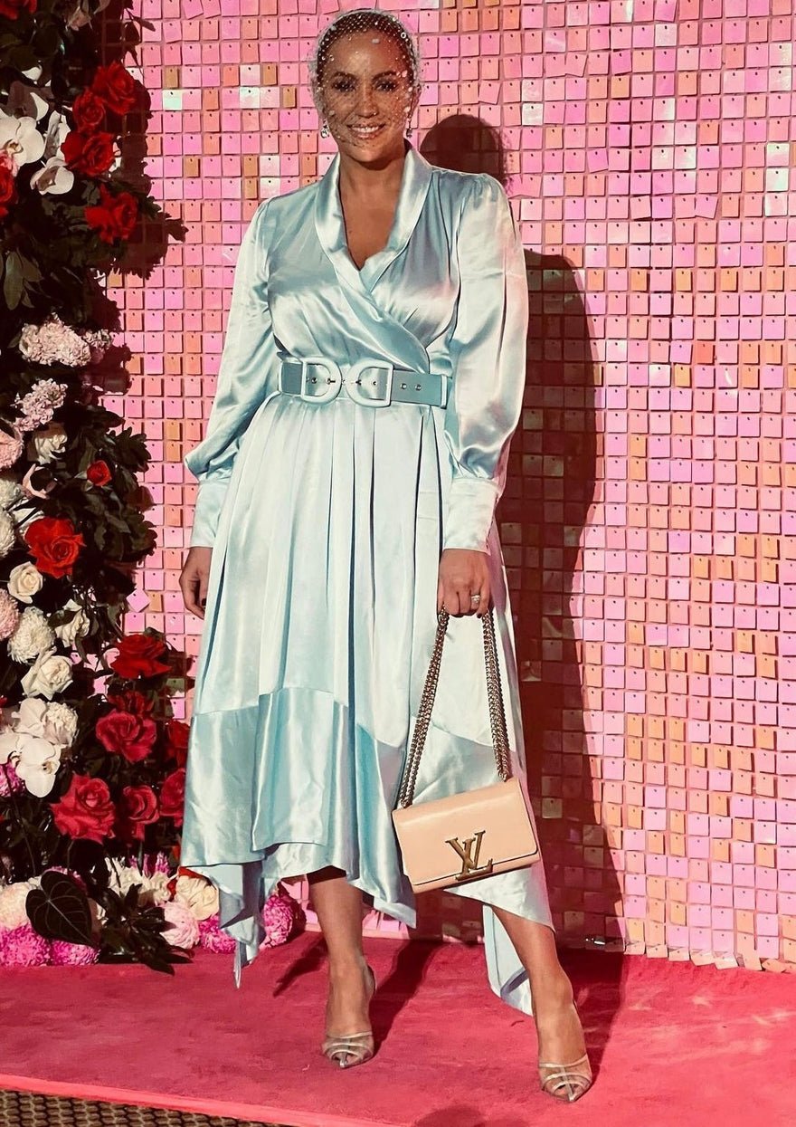 Moira Muse Elisa Wrap Dress, Sky Blue photo 2