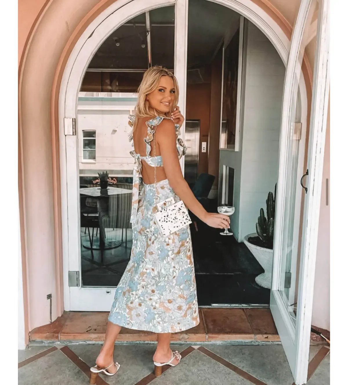 Zimmermann Super Eight Frilled Midi Dress Floral Size 10 photo 4