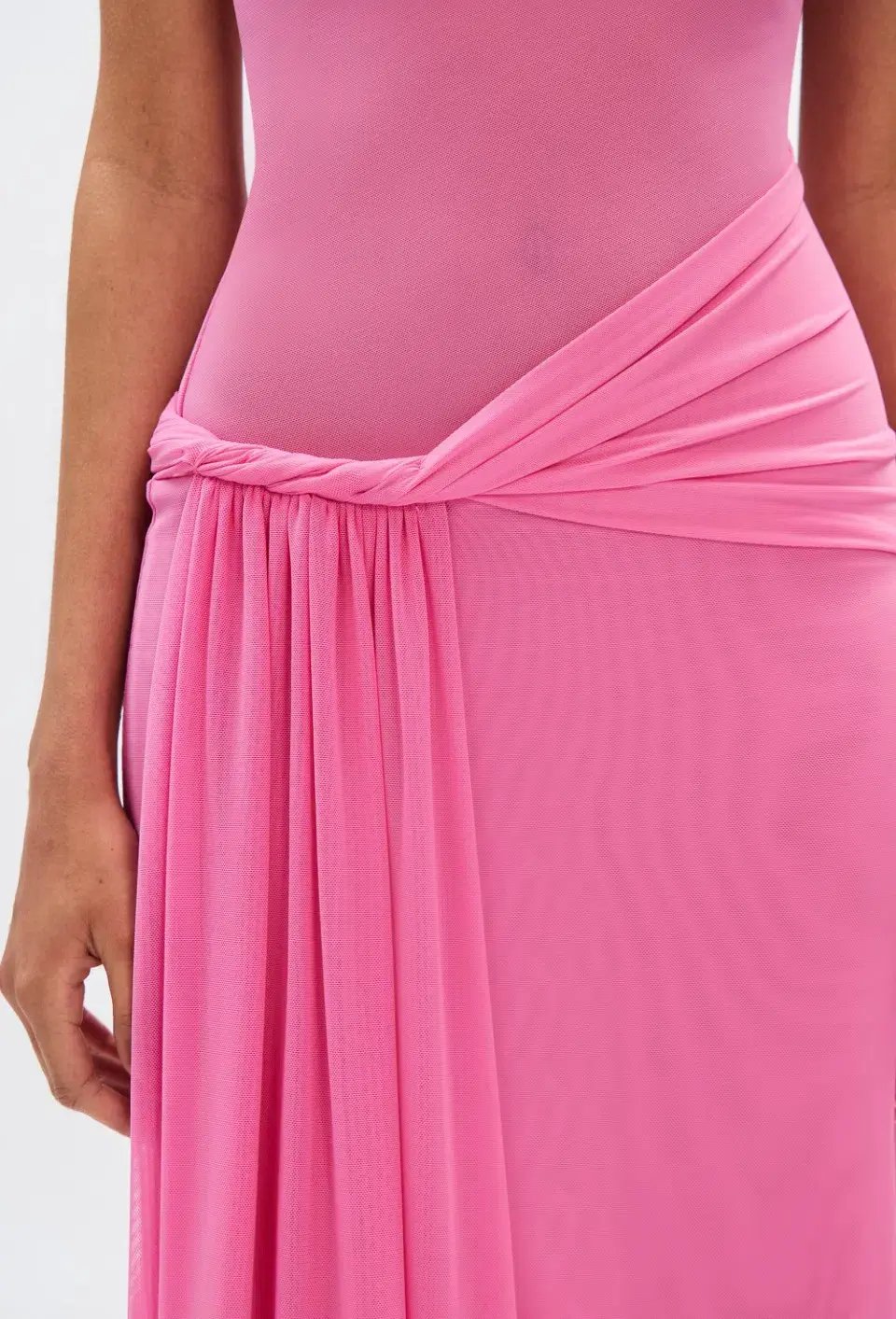 Misha Sisal Maxi Dress Pink Size 10 photo 5