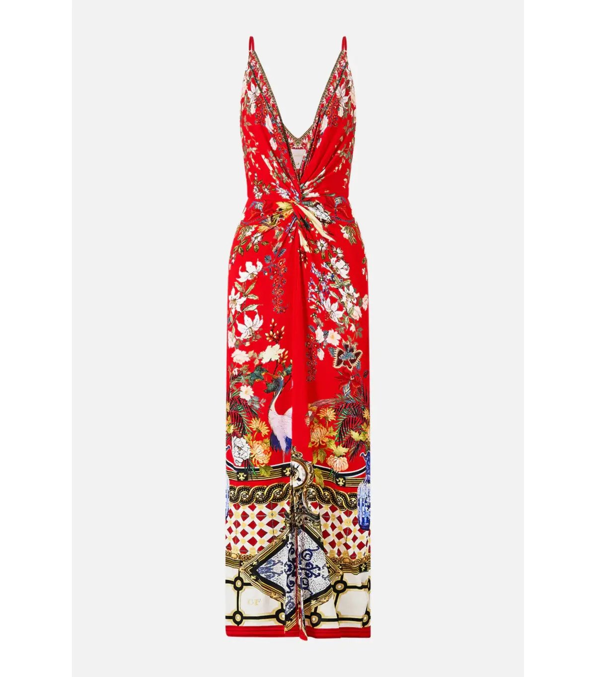 Camilla Strappy Dress With Twist Front Lisboa Luxe Size AU 8 photo 3