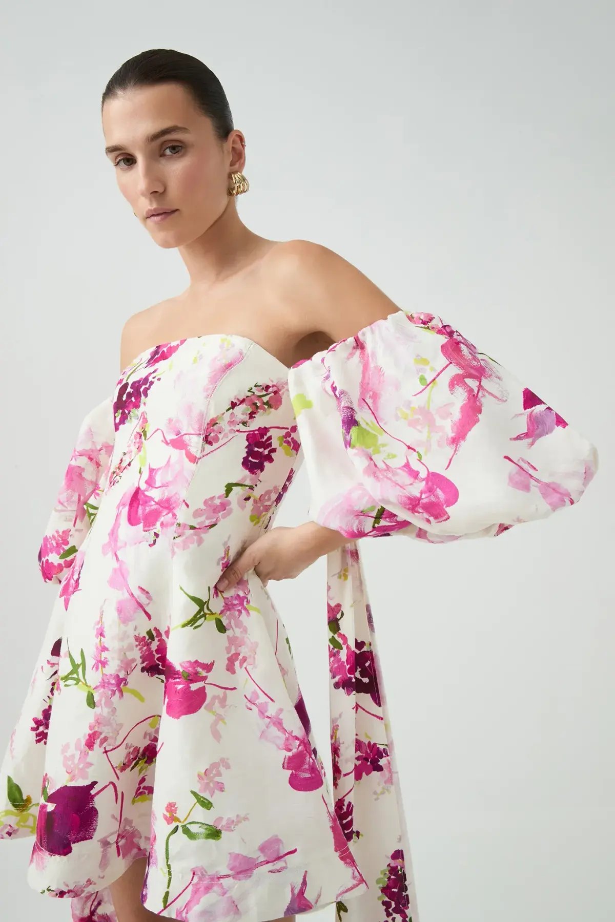 Aje Incarnation Mini Dress Fresh Flora Size 14 photo 4