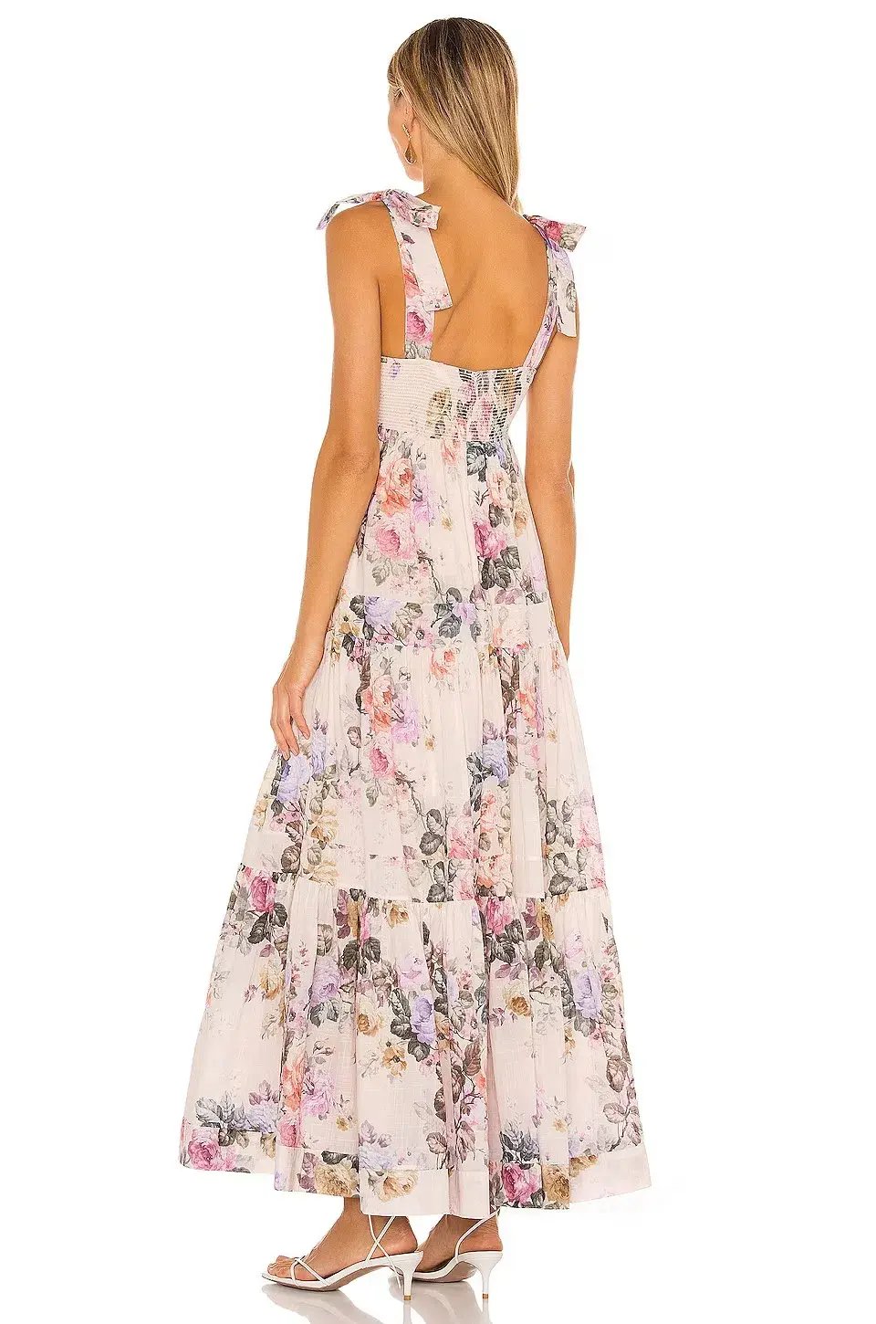 Zimmermann Brighton Tie Shoulder Dress Floral Size 0 /AU 8 photo 2