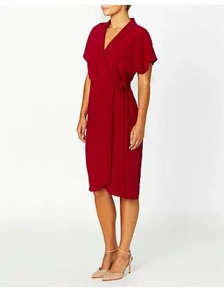 Anthea Crawford KATIA WRAP DRESS Red Size 14 photo 2