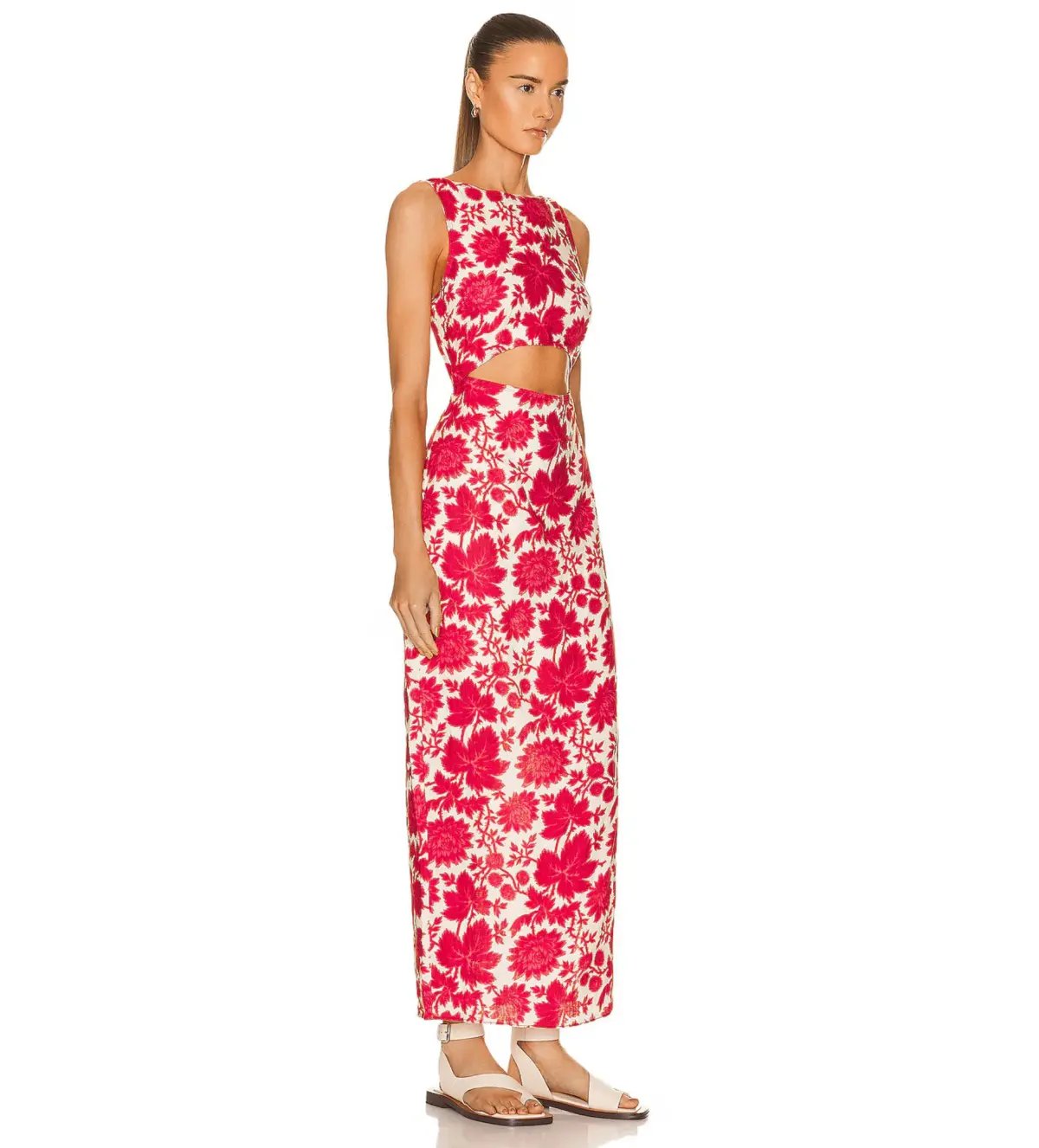 Sir the Label Cinta Cut Out Midi Dress Valentina Floral Size 0 AU 6 photo 3