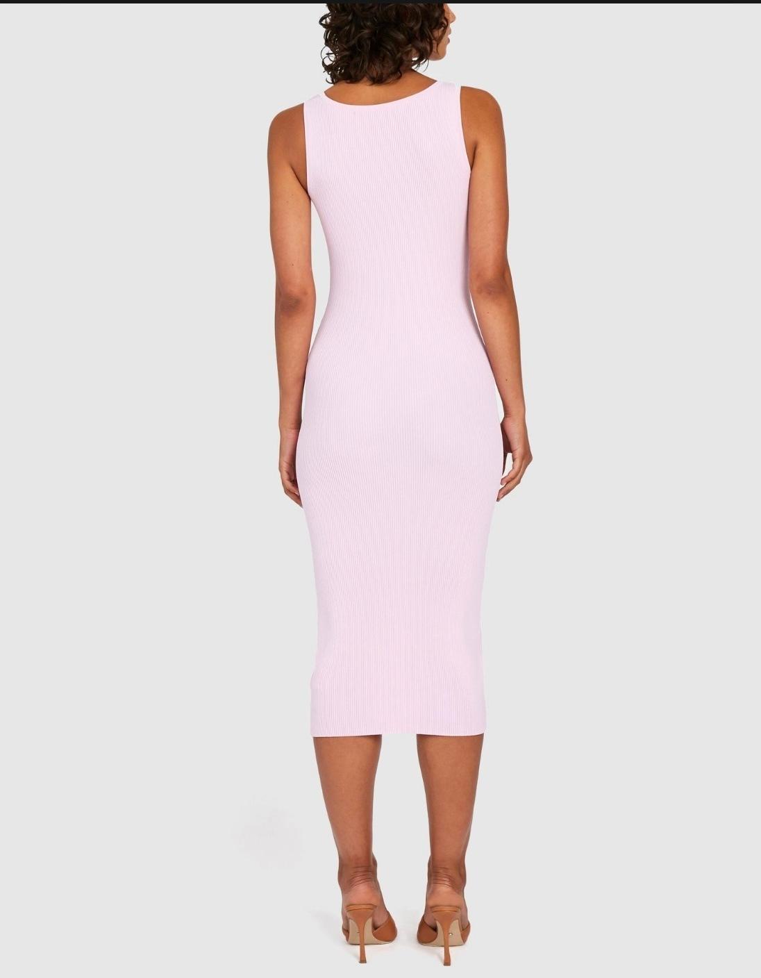 BY JOHNNY. - Alice Split Knit Dress - Light Pink photo 5
