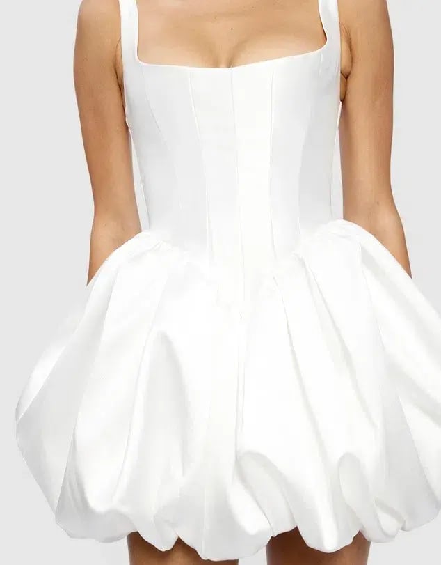 Effie Kats Muse Mini Dress / White / Size 8 photo 5