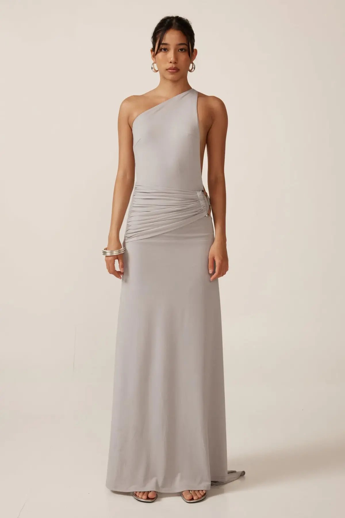 Ance Gria Gaia Maxi Dress Silver Grey Size S / AU 8 photo 4