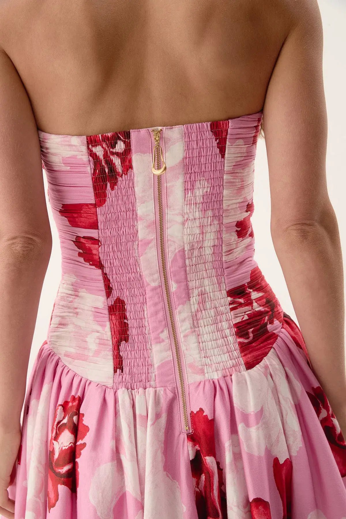 Aje Behold Maxi Dress In Pink Boldly Blooming Size AU 8 photo 7