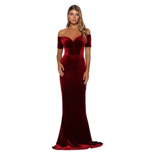 Elle Zeitoune Solange Gown - Wine photo 4