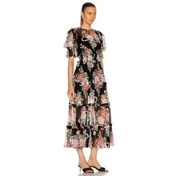 alice McCALL - Pretty Thing Midi Dress Black Size 8 photo 2
