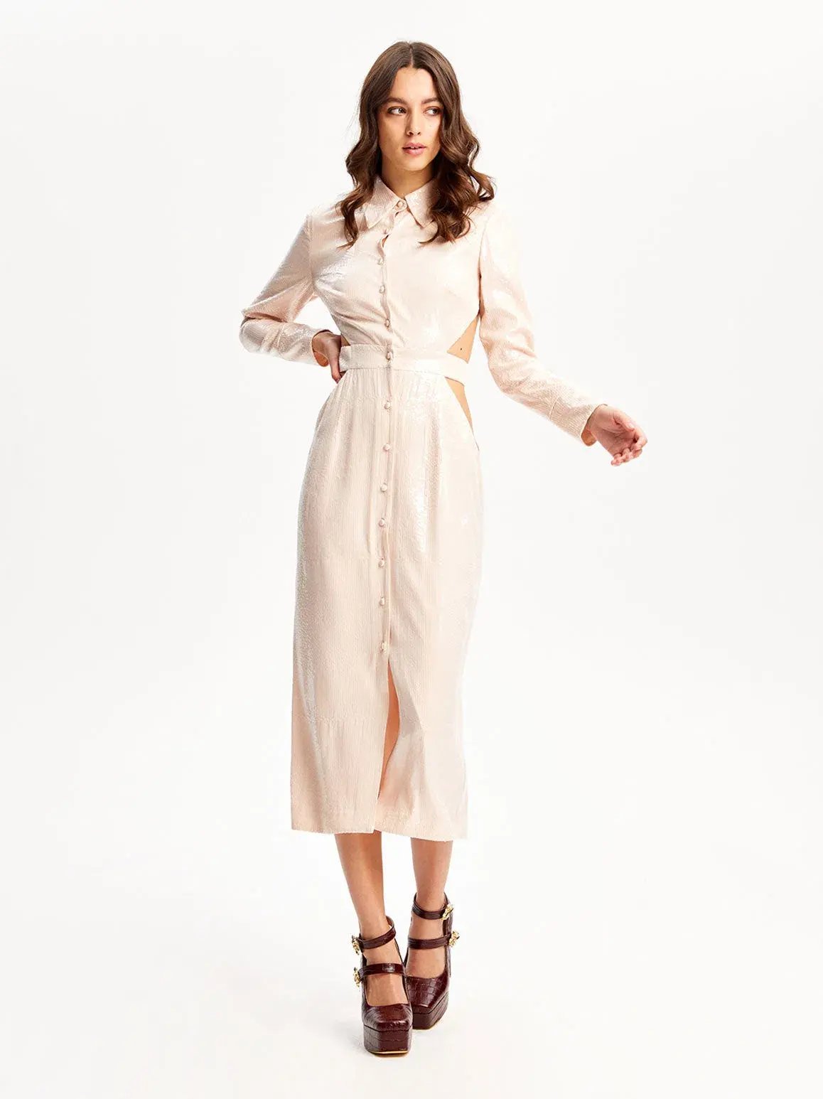 Alice McCall Night Sky Trench Dress Chai Latte Size 6 photo 2