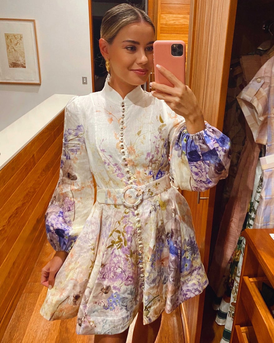 Zimmermann Rhythmic Buttoned Mini Dress photo 3