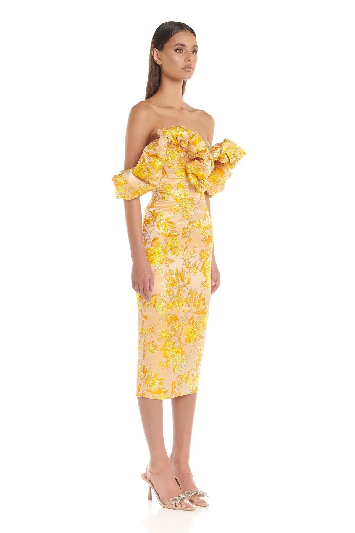 Eliya the Label Brielle Midi Dress Floral Size 10 photo 5