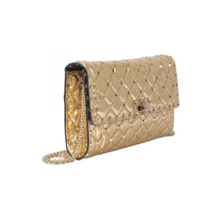 Valentino Rockstud Spike Shoulder Bag (gold) photo 2