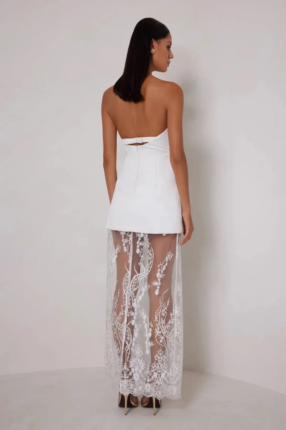 ELLE ZEITOUNE JANICE MINI / WHITE / SIZE 10 photo 3