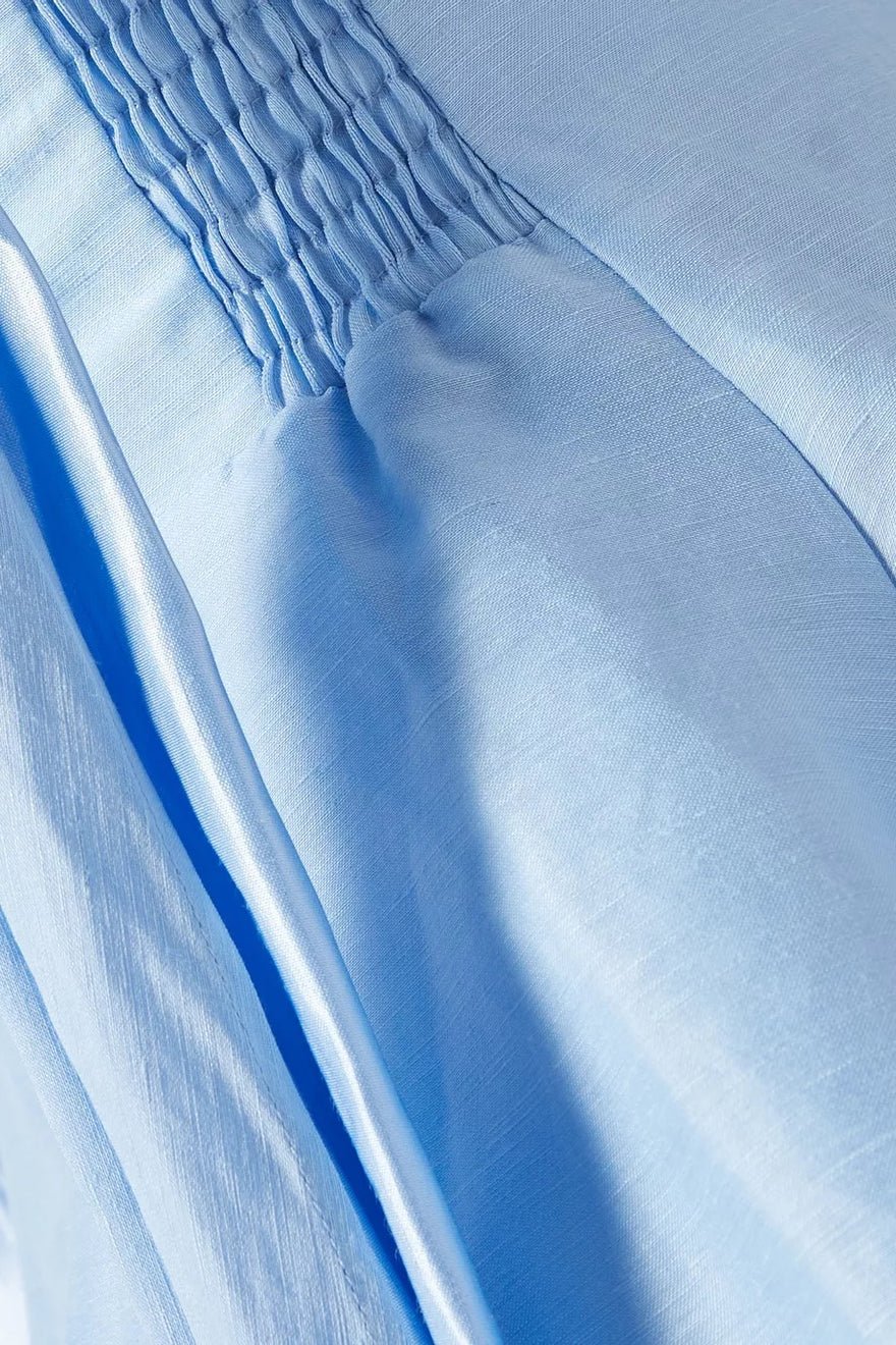 Aje Arista Tulip Sleeve Mini Dress - Powder Blue photo 3