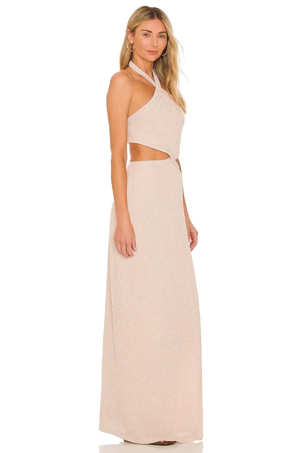 Rumer Cassidy Maxi Dress in Nude Size S photo 2