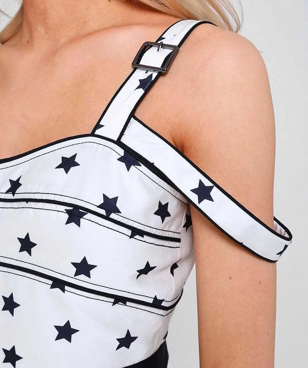 Self portrait star dress l size 10 photo 4
