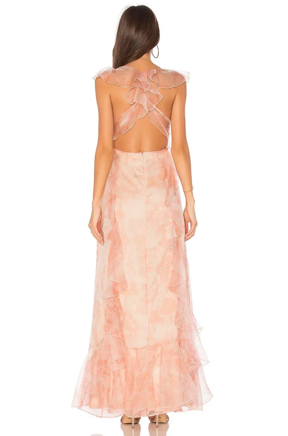 Alice McCall Oh My Goddess Dress in Peach Floral Size 8 photo 3