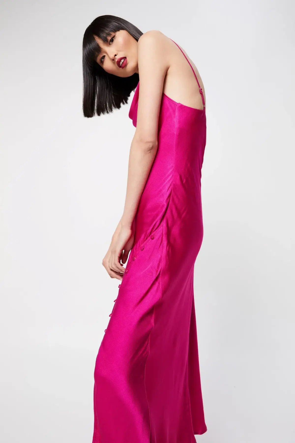 Mossman Electric Paradise Maxi Dress Fuchsia Size 10 photo 2