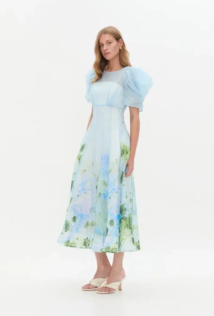 Aje Clementine Midi Dress Floral Size 10 photo 3