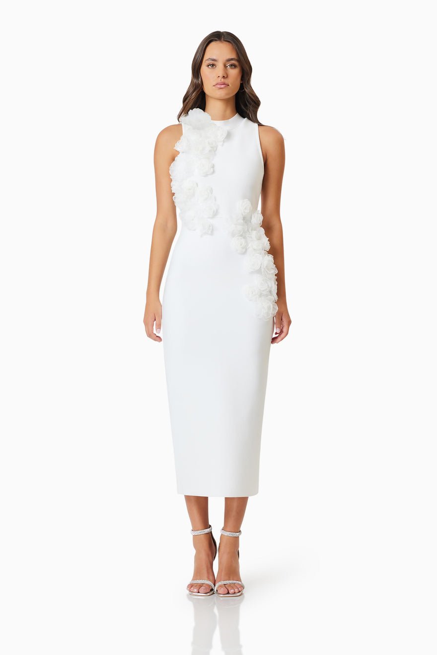 Elliatt Whitetail Midi Dress - Ivory photo 4