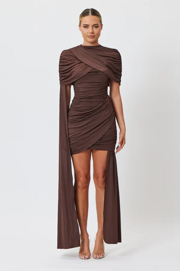 Bianca and Bridgett Kelsey Mini Dress Brown photo 2