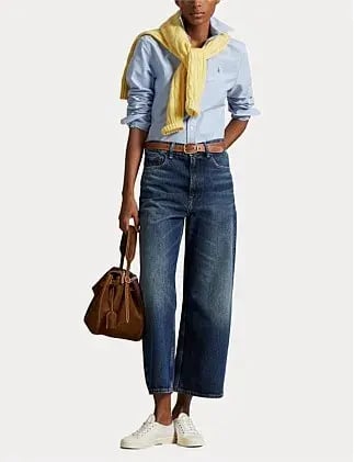 Polo Ralph Lauren THE ICONIC CLASSIC FIT OXFORD SHIRT Blue Size 12 photo 3