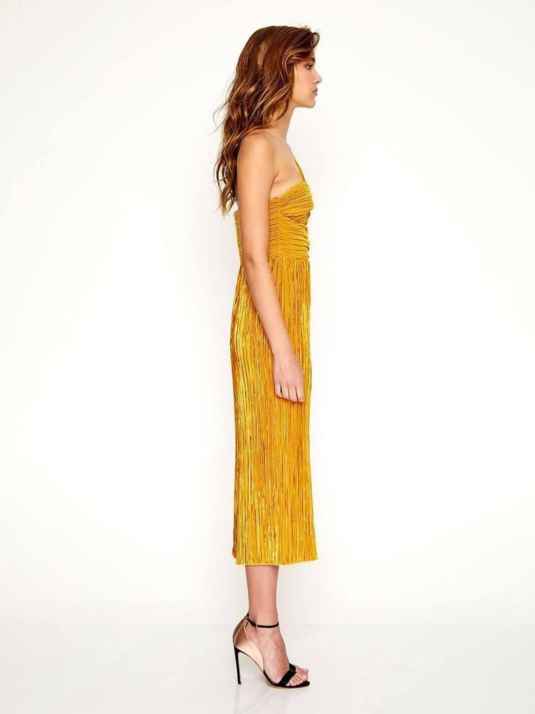 Alice McCall Power Lady Dress Mustard Yellow Size 6 photo 2