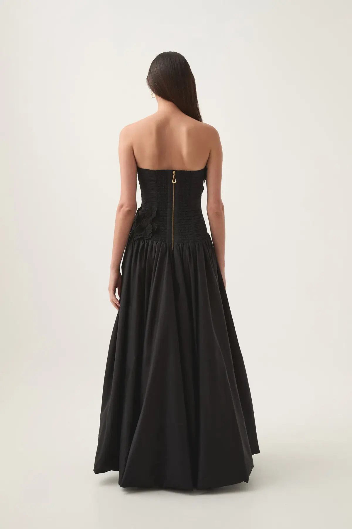 Aje Splendour Flower Gown in Black Size 12 photo 3