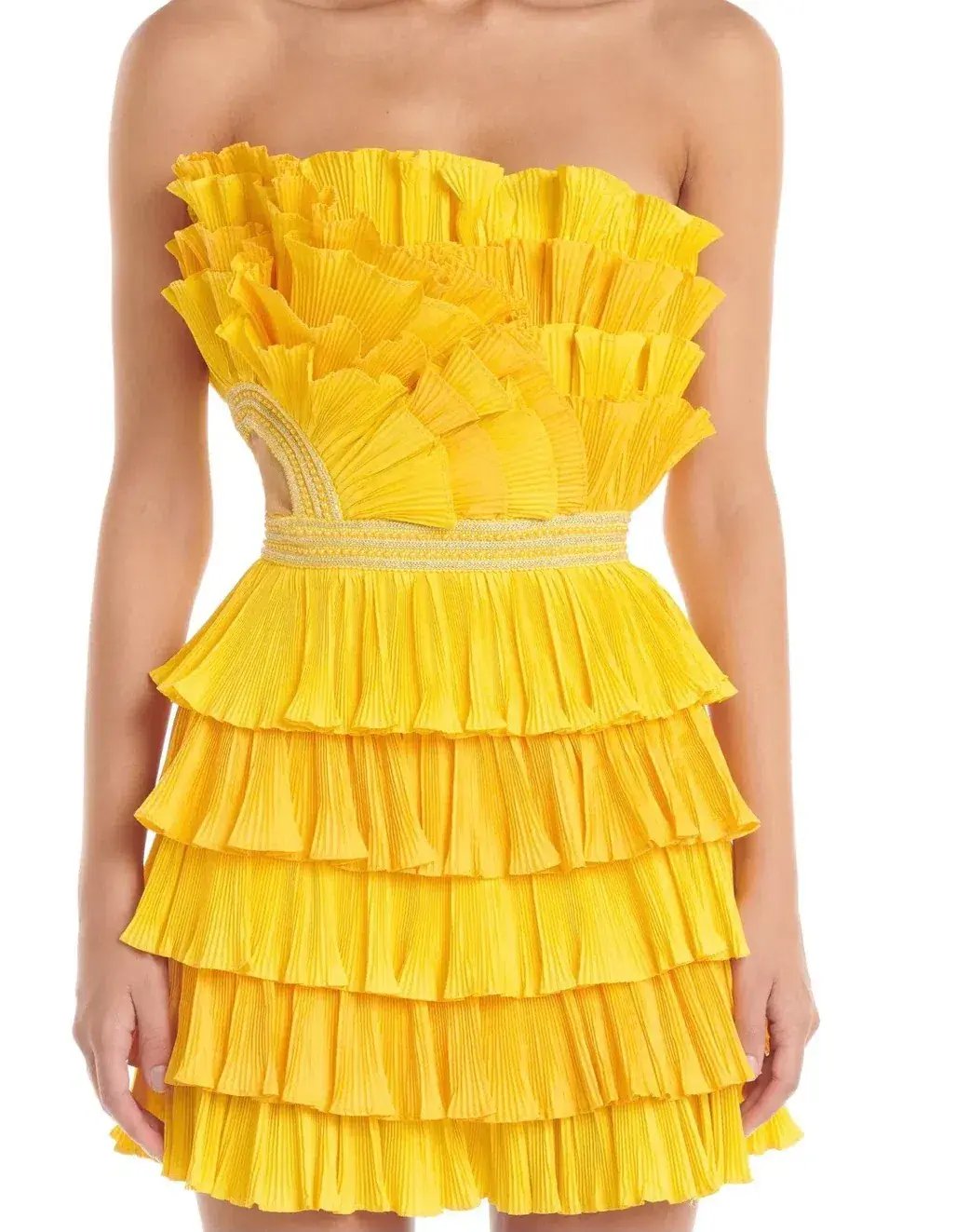 Eliya the Label Josephine Mini Dress Yellow Size XS / AU 6 photo 2