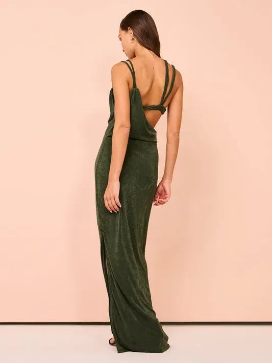Tojha Alberta Dress in Pesto Size 8 photo 3