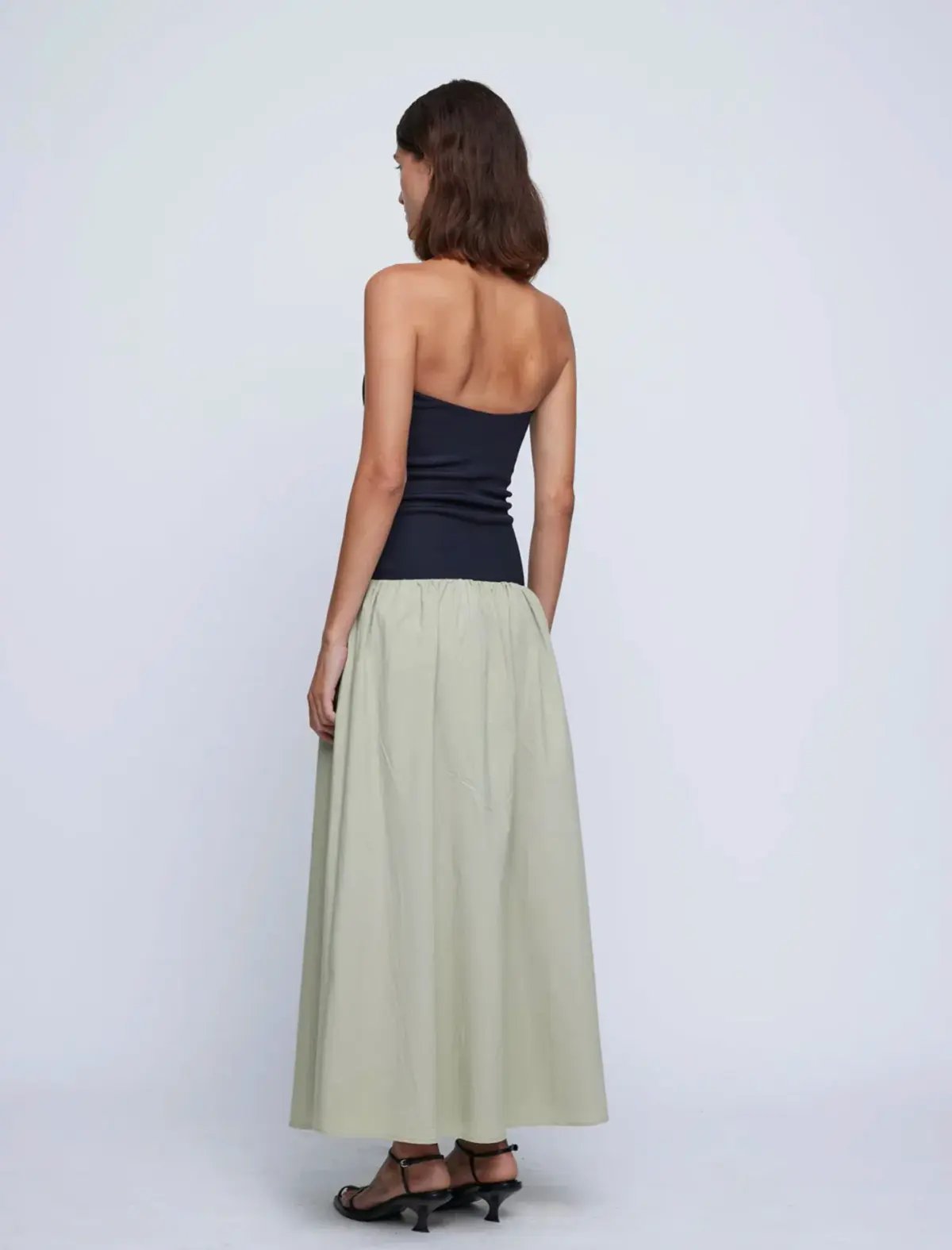 Anna Quan Amyra Maxi Dress Black/Green Size 8 photo 3